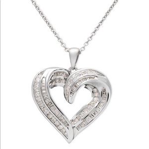 Diamond Heart Necklace Sterling Silver (1/2 ct.)